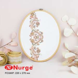 Пяльцы Nurge овальные каучуковые с подвесом 230-10 (220х270 мм.)